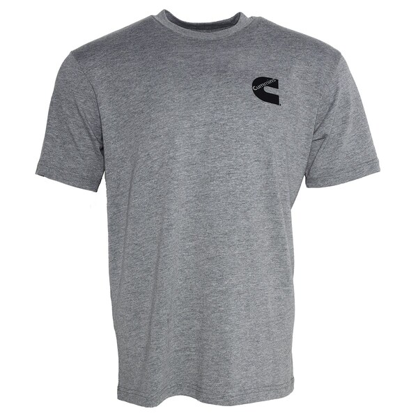 Cummins Unisex T-Shirt Short Sleeve Sport Gray Cotton Blend Tagless Tee - 2XL CMN4770 - main